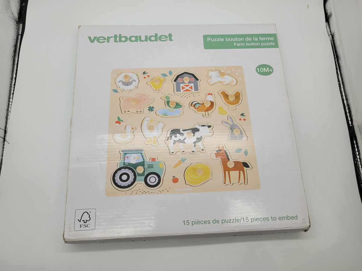Puzzle bouton de la ferme