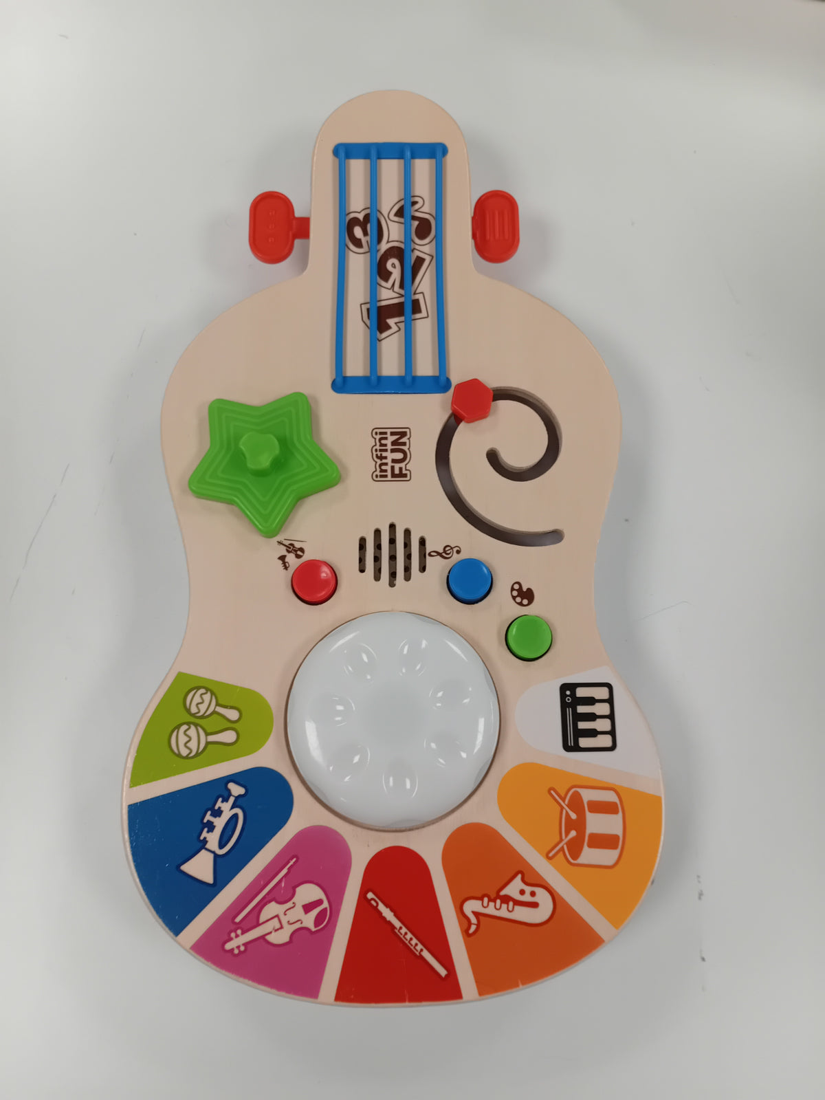 Guitare en bois et plastique
