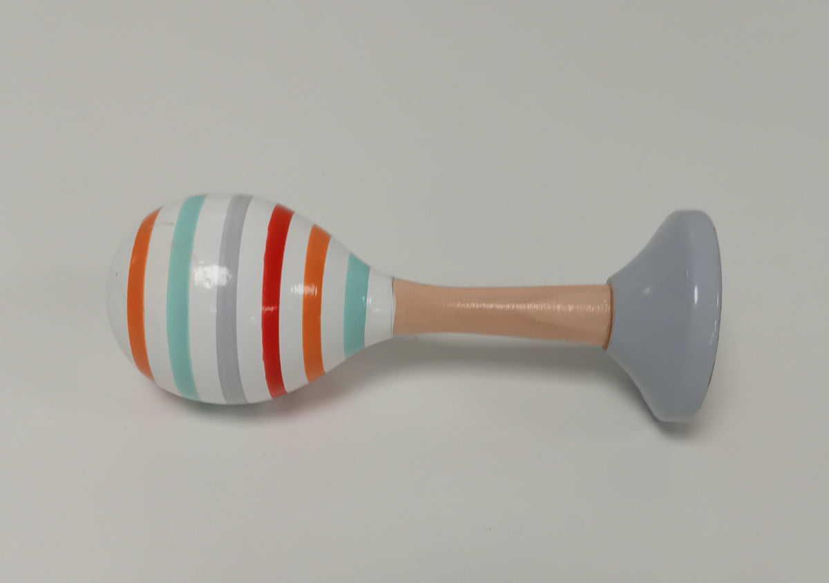 Hochet bébé maracas en bois